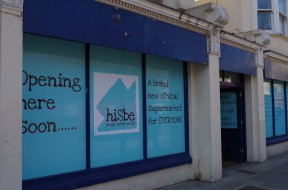 The premises of the new HiSbe supermarket due to open soon in Brighton