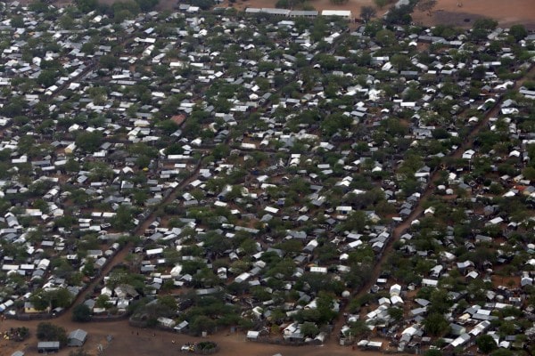 aerial Views of Ifo 2 Refugee camp in Dadaab, Kenya