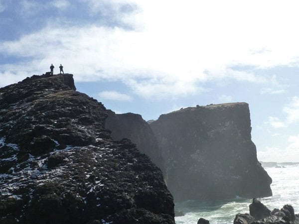 Towering cliffs on the Icelandic coast. Photo by Lucy Purdy 