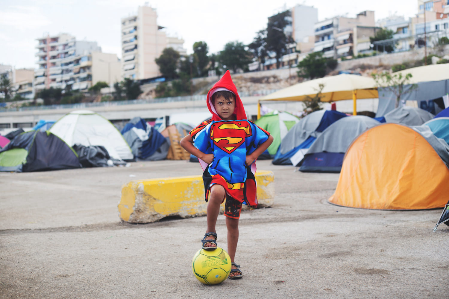 Mussa, a Kurdish-Syrian boy in Piraeus