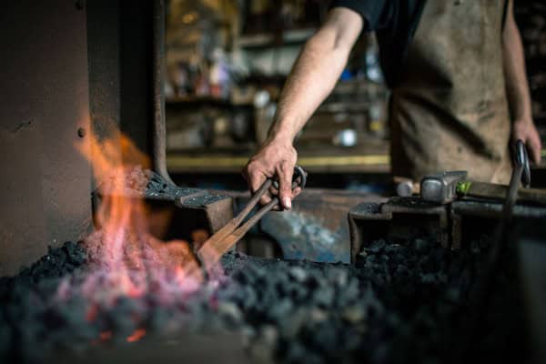 Kevin Boys - London blacksmith. Photo: Alexander Walker