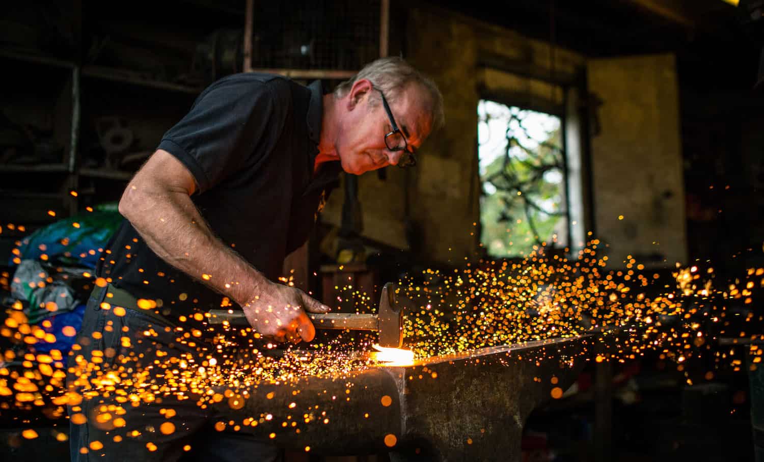 Kevin Boys - London blacksmith. Photo: Alexander Walker