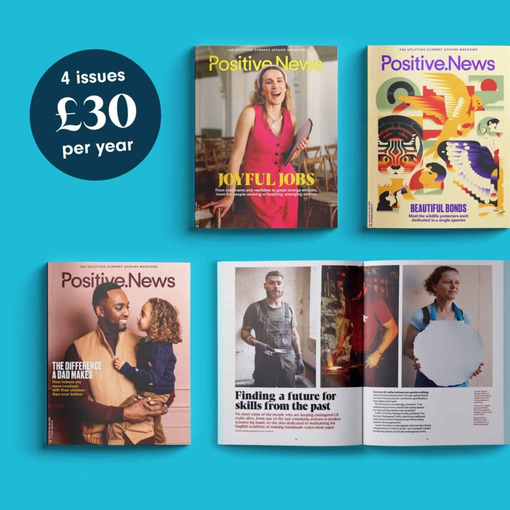 Positive News issue covers