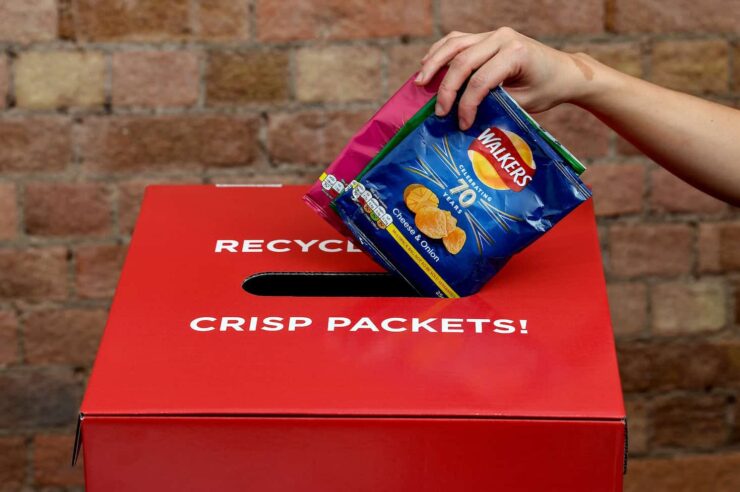 Image for Walkers to recycle crisp packets after postal protest