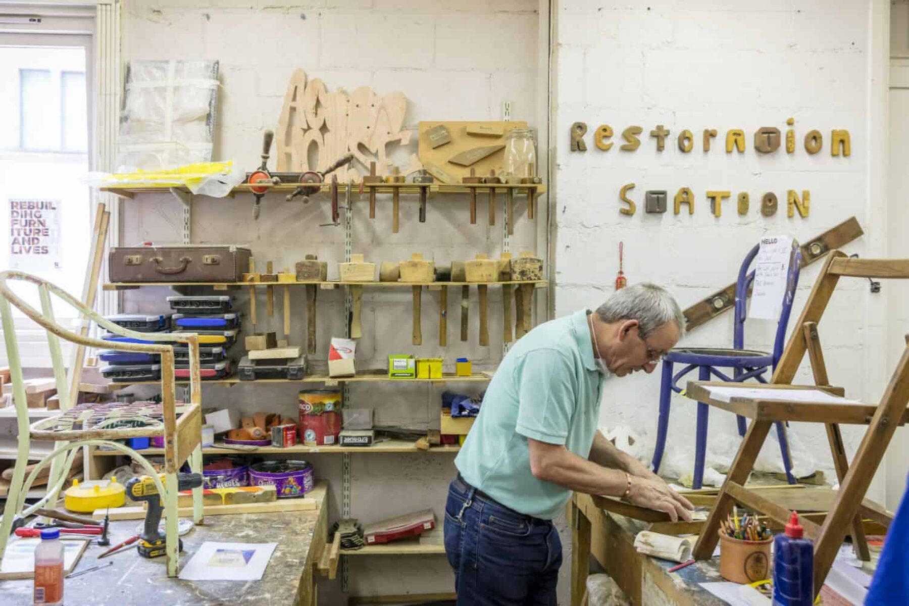 Image for A leg to stand on: furniture restoration as a way back from addiction