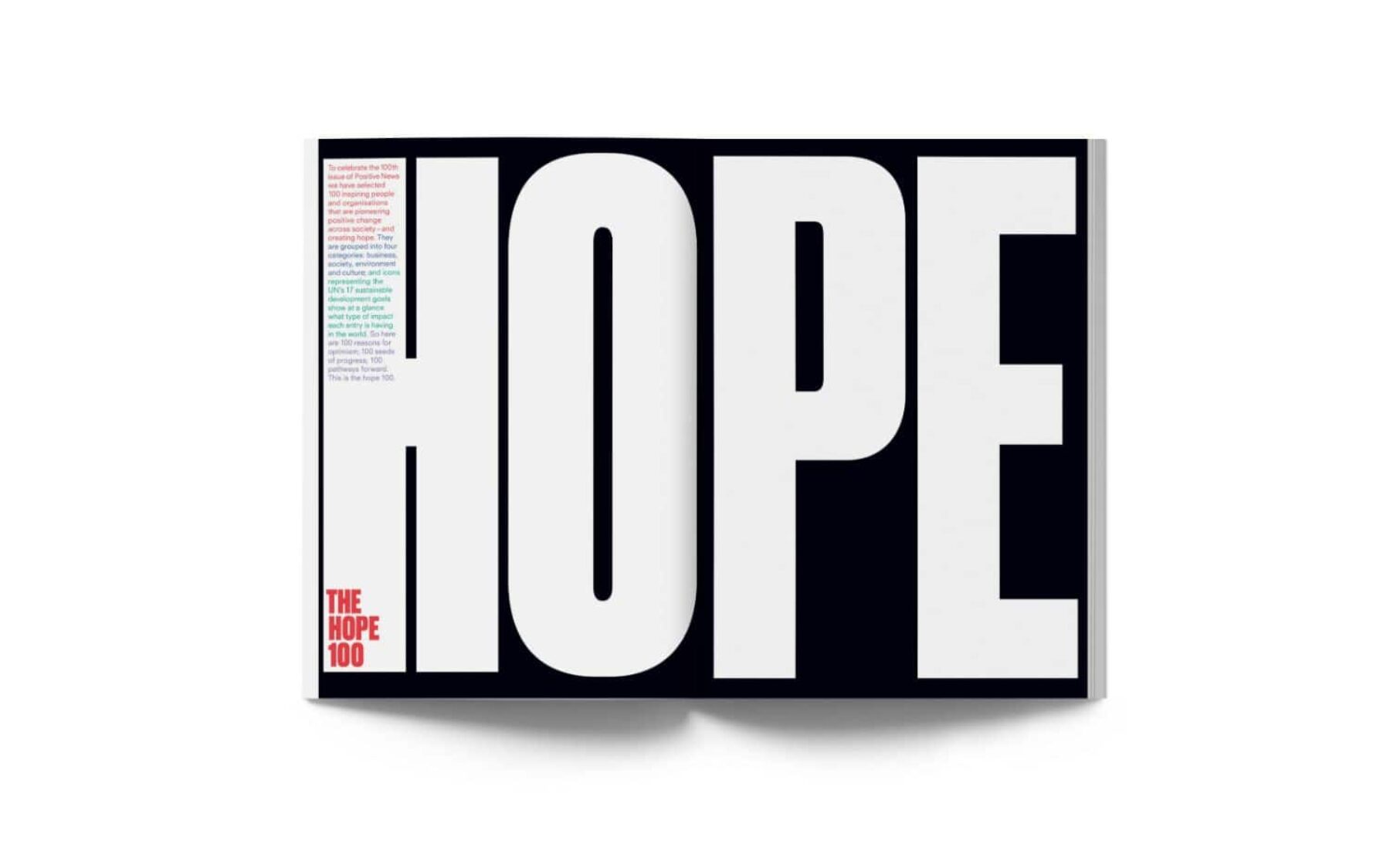 Image for Making hope the headline: Positive News magazine’s 100 reasons for optimism in 2020