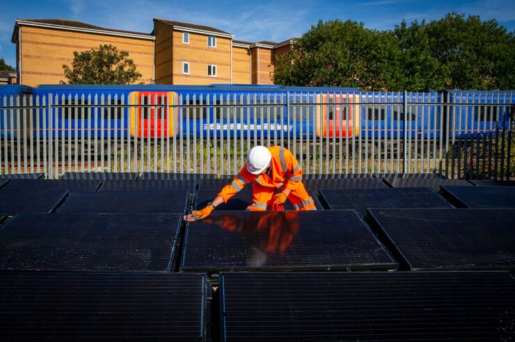 Image for On the right track: the UK railway that runs on solar power