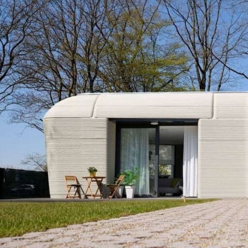 Positive news: a couple moved in to Europe’s first printed house this week