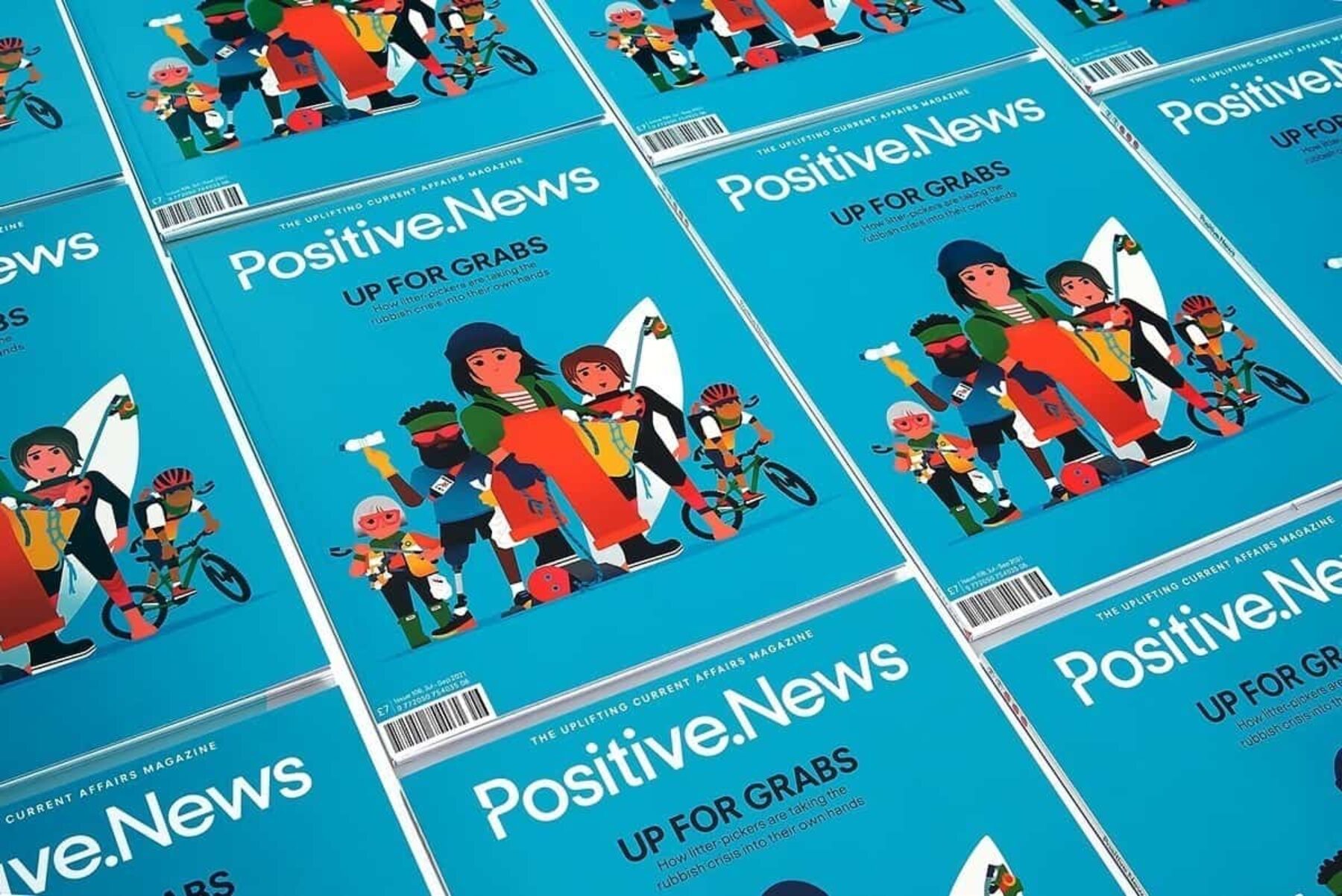 Image for Bags of satisfaction: new issue of Positive News is packed with inspiring summer reads