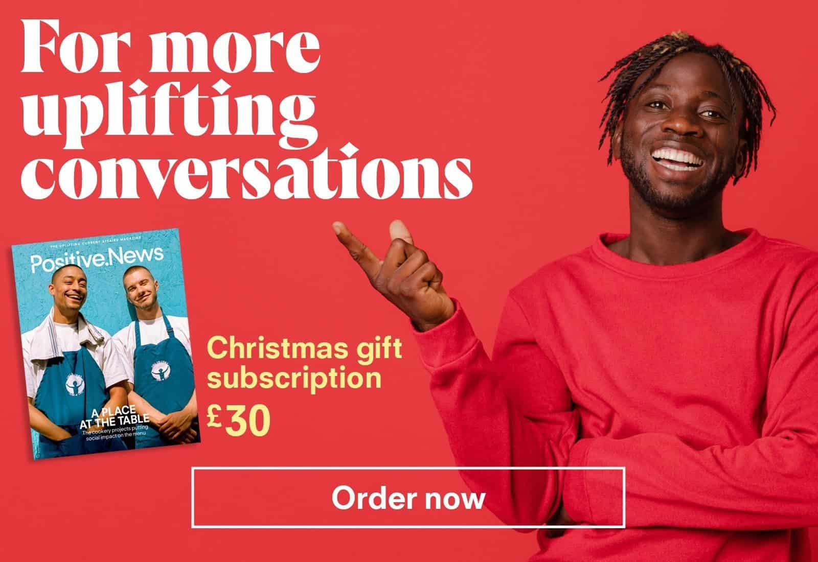 Positive News Christmas gift subscription