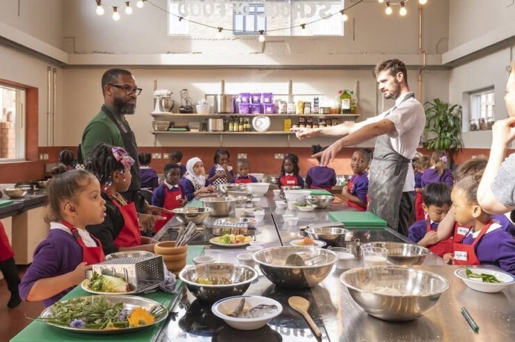 Image for Restaurant chefs are reinventing school dinners in the UK