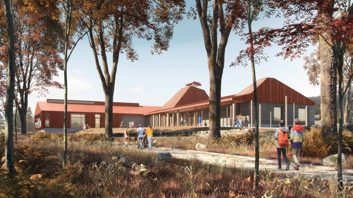 Artist's impression of rewilding centre