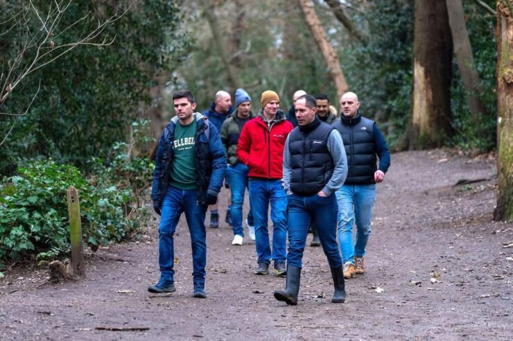 Image for ‘They turn up in torrential rain’: the men who walk together for mental health