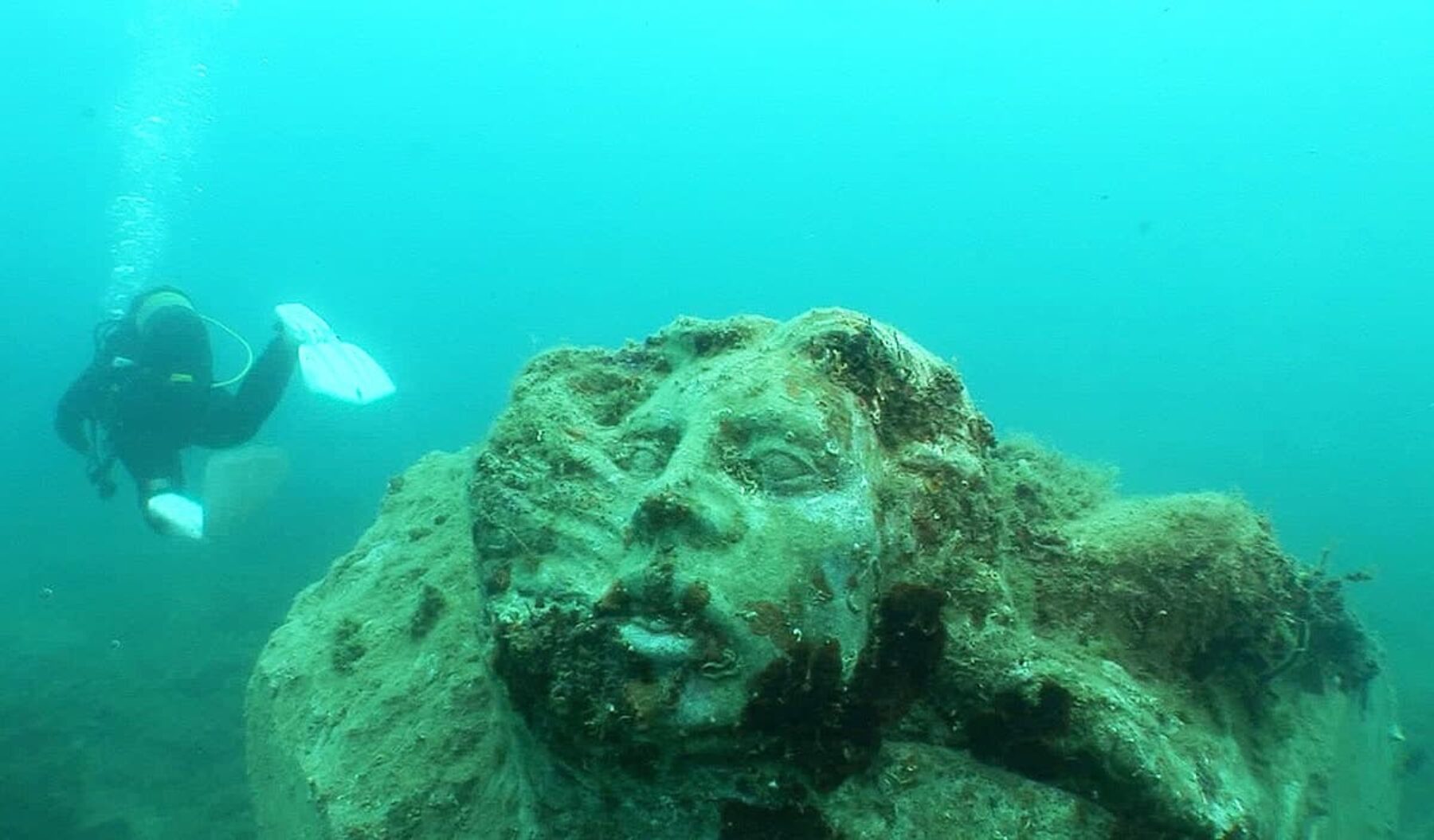 Image for The underwater sculptures tackling illegal trawling