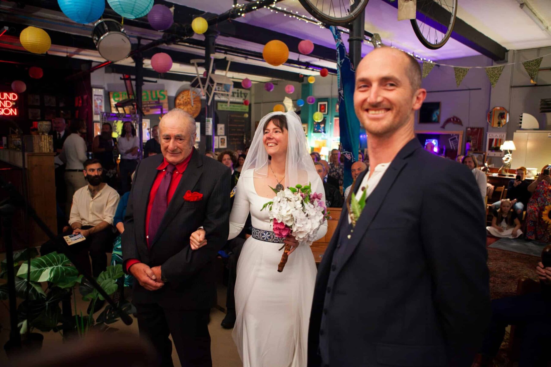 Image for Thrifty couple choose a charity shop for their ‘shiny, sustainable wedding’