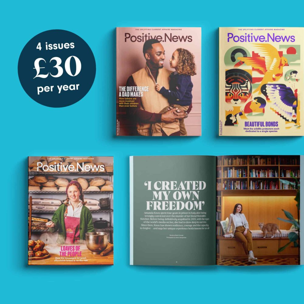 Positive News issue covers
