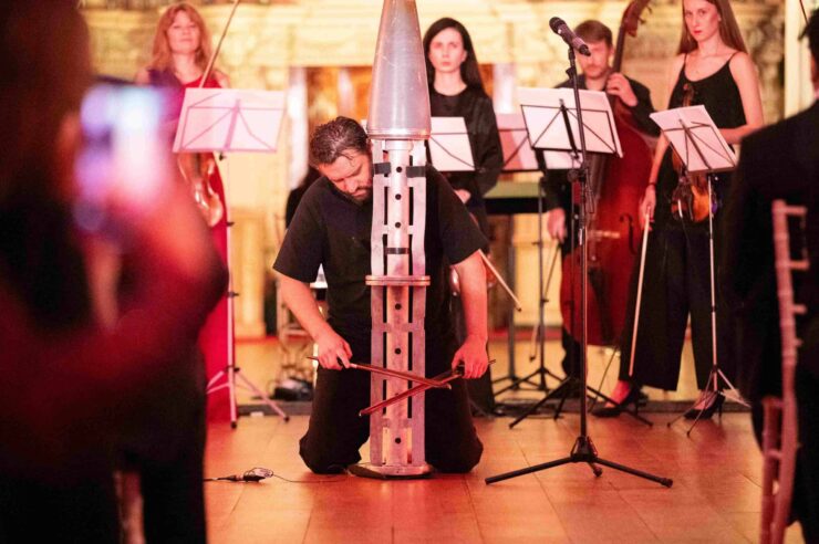 Image for Deadly Russian rocket is transformed into musical instrument of hope