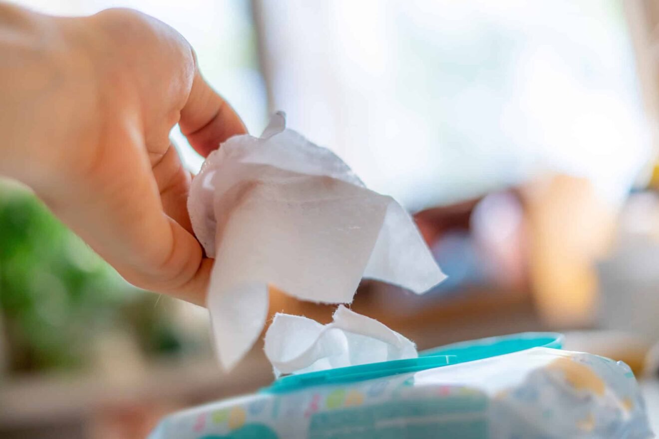 Image for England to ban plastic wet wipes in a bid to clean up rivers and seas