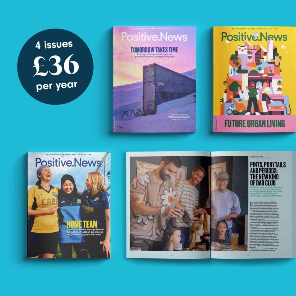 Positive News issue covers